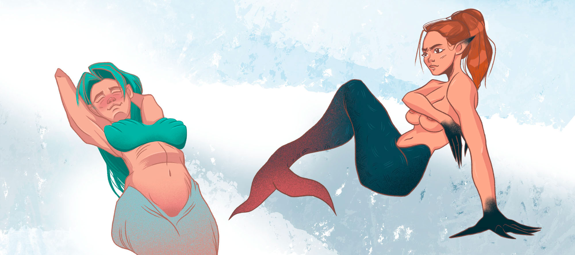 Mermaids — Изображение №2 — Иллюстрация, Графика на Dprofile
