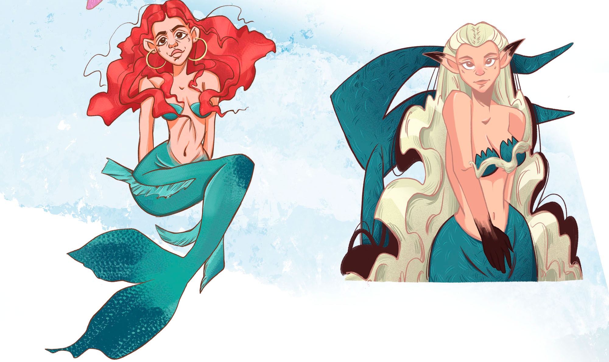 Mermaids — Изображение №5 — Иллюстрация, Графика на Dprofile