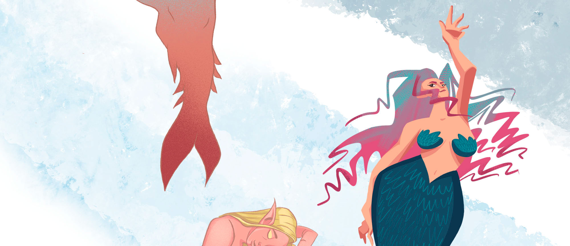 Mermaids — Изображение №3 — Иллюстрация, Графика на Dprofile