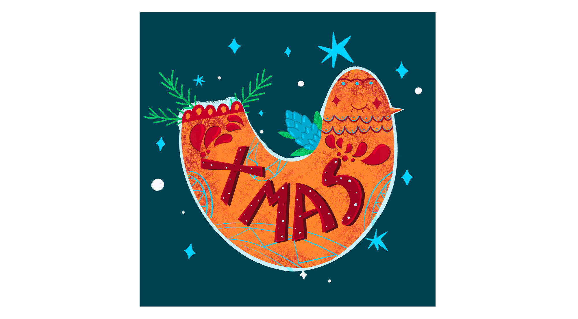 Stickers for new year cards — Изображение №6 — Иллюстрация на Dprofile