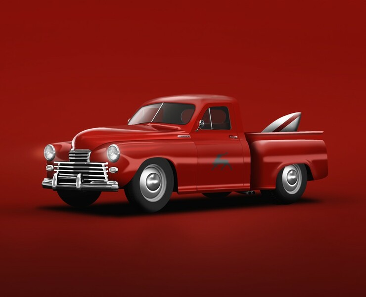 Concept GAZ-20 pickup "Surf car" на Dprofile