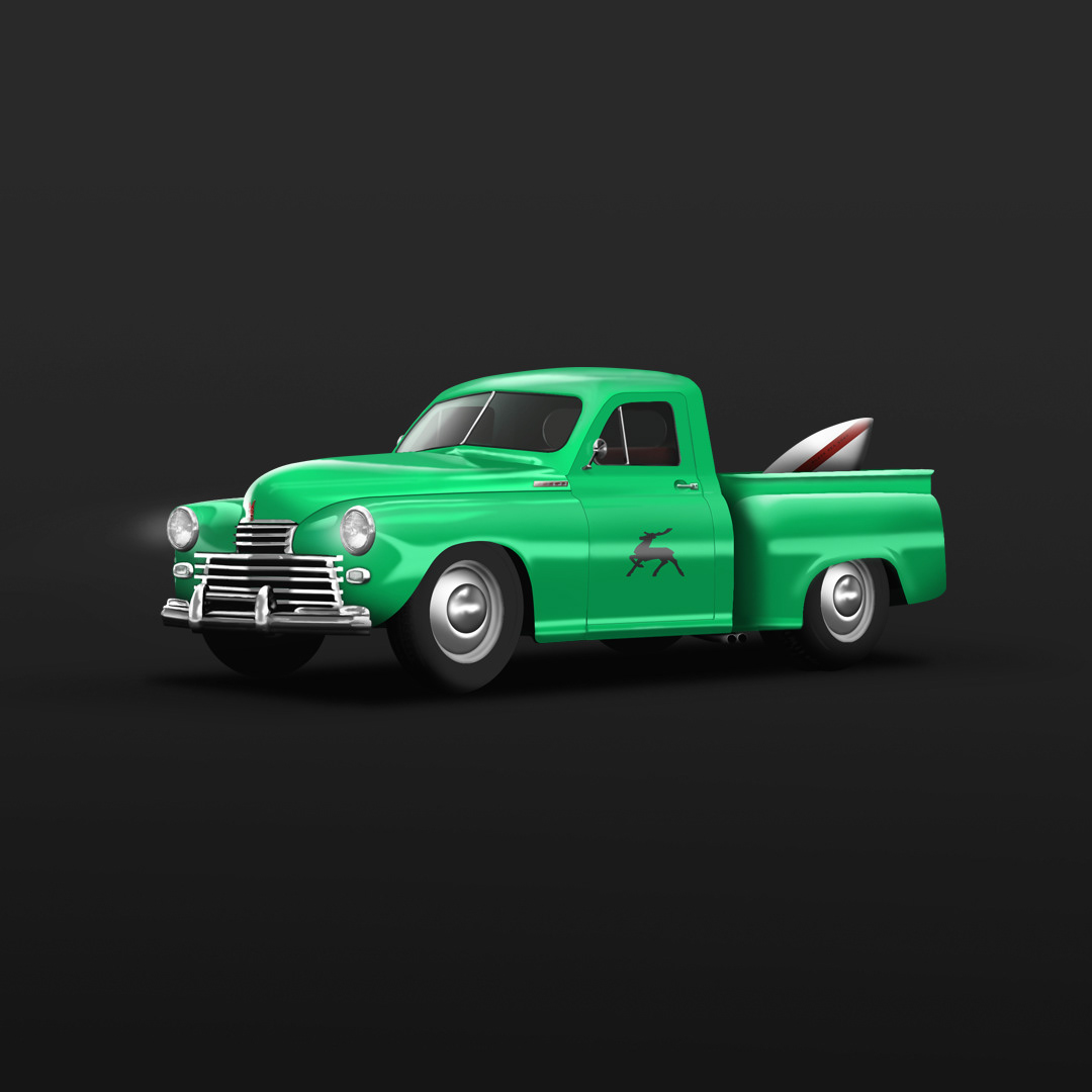 Concept GAZ-20 pickup "Surf car" — Изображение №7 — Интерфейсы, Графика на Dprofile