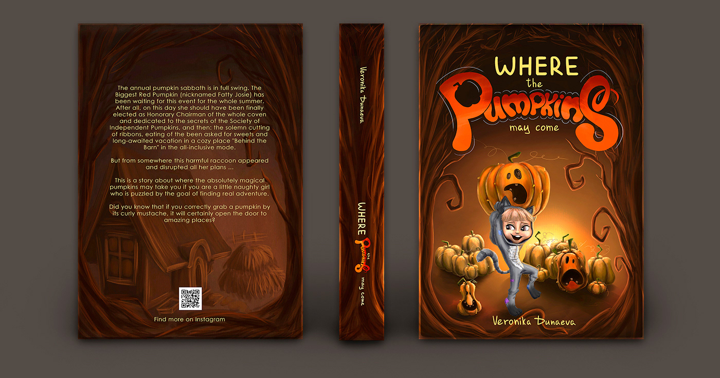 Куда приводят Тыквы. Дизайн обложек. Книжная иллюстрация. — Изображение №2 — Иллюстрация, Графика на Dprofile