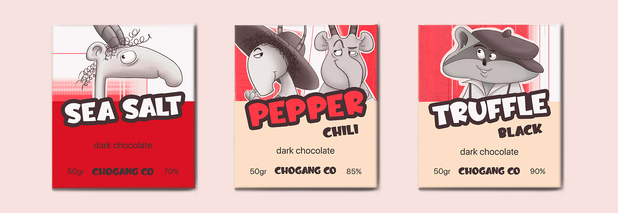 Шоколадная Банда. Упаковка. Дизайн персонажей — Изображение №17 — Брендинг, Иллюстрация на Dprofile