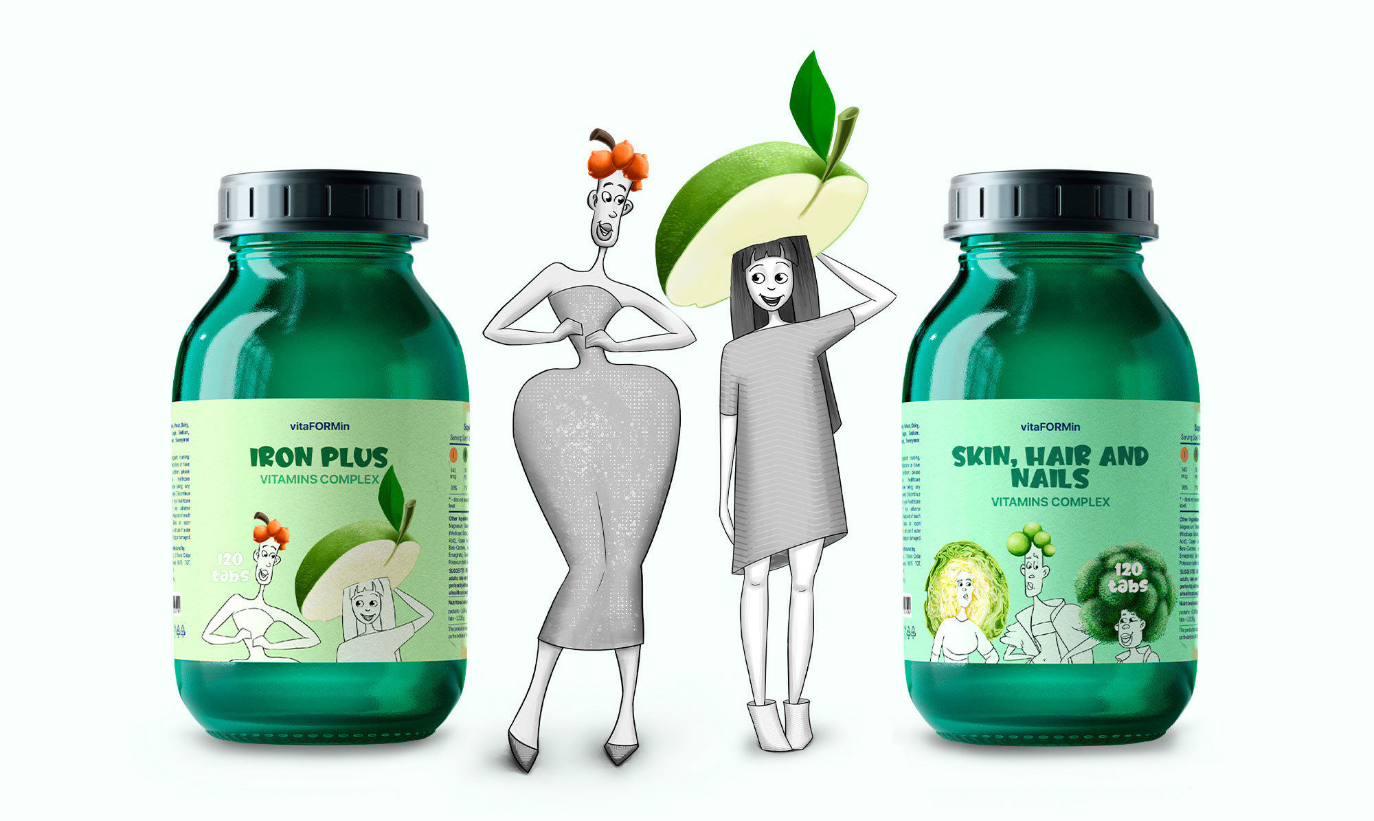 Витамины. Упаковка. Дизайн персонажей. — Изображение №5 — Брендинг, Иллюстрация на Dprofile