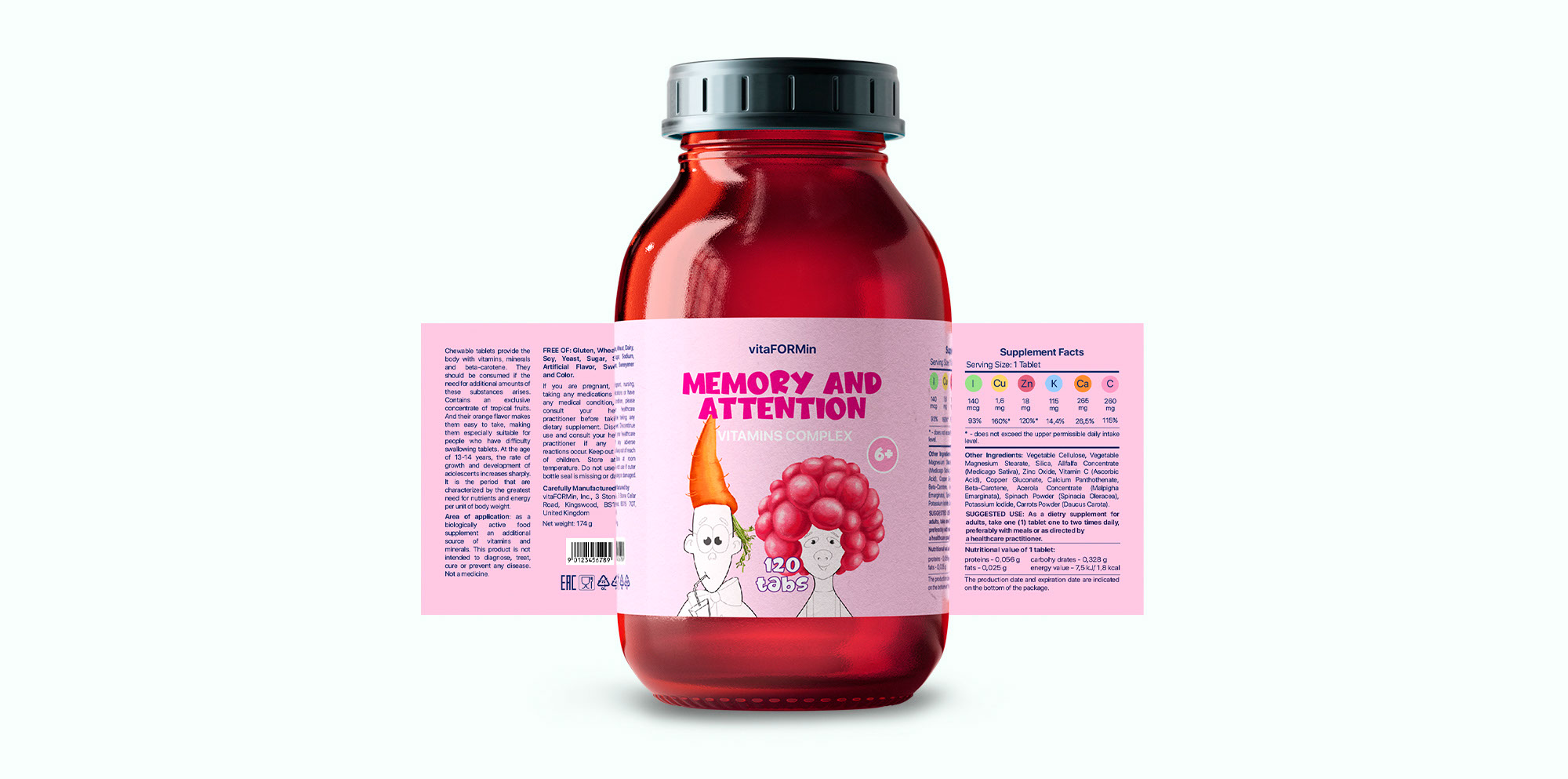 Витамины. Упаковка. Дизайн персонажей. — Изображение №11 — Брендинг, Иллюстрация на Dprofile