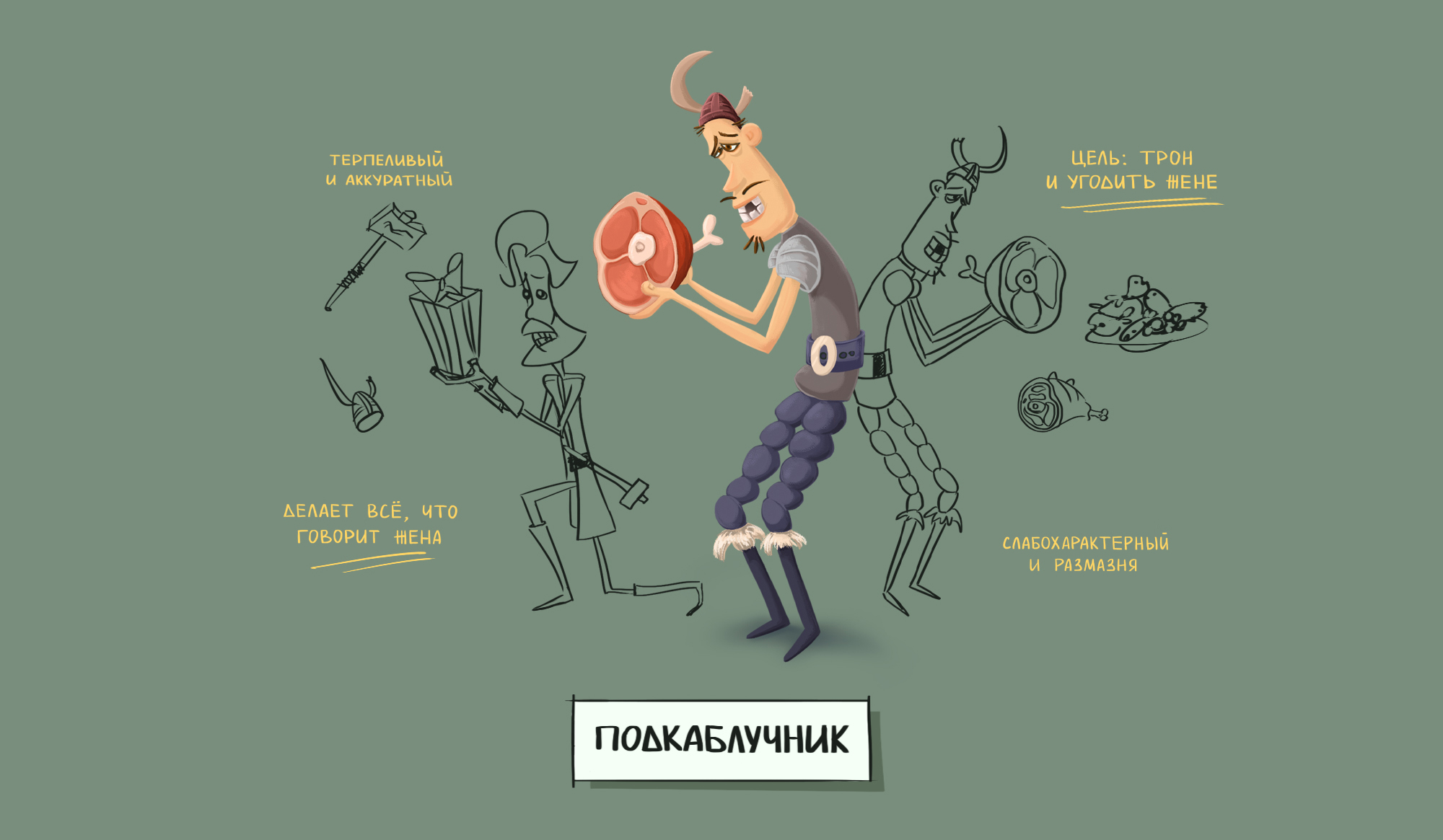 Викинги. Разработка линейки персонажей. — Изображение №5 — Иллюстрация, Графика на Dprofile