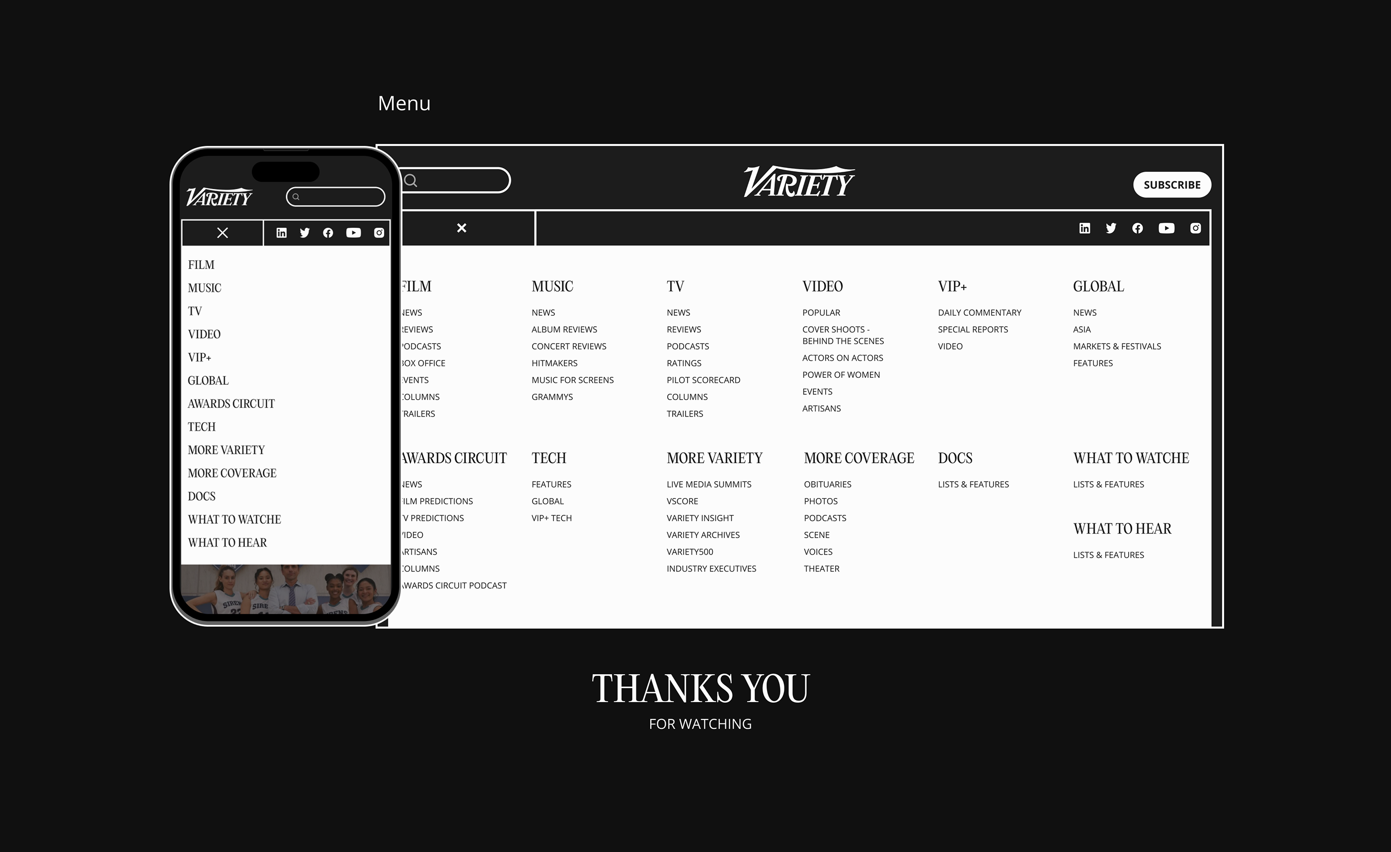 VARIETY | News Website — Изображение №11 — Интерфейсы, Маркетинг на Dprofile