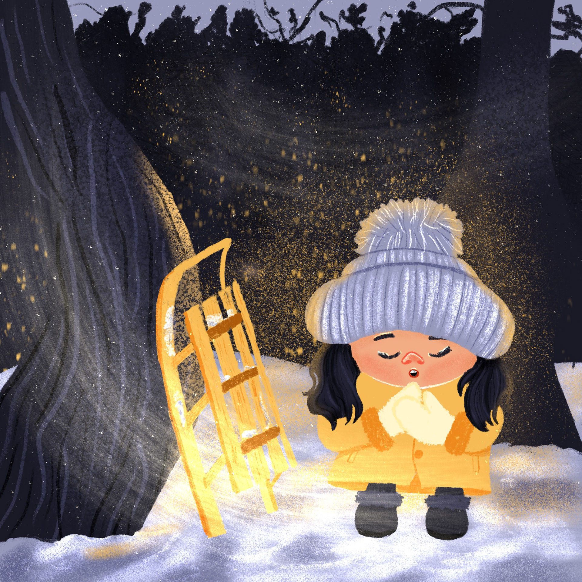 Winter day — Изображение №3 — Иллюстрация, Графика на Dprofile