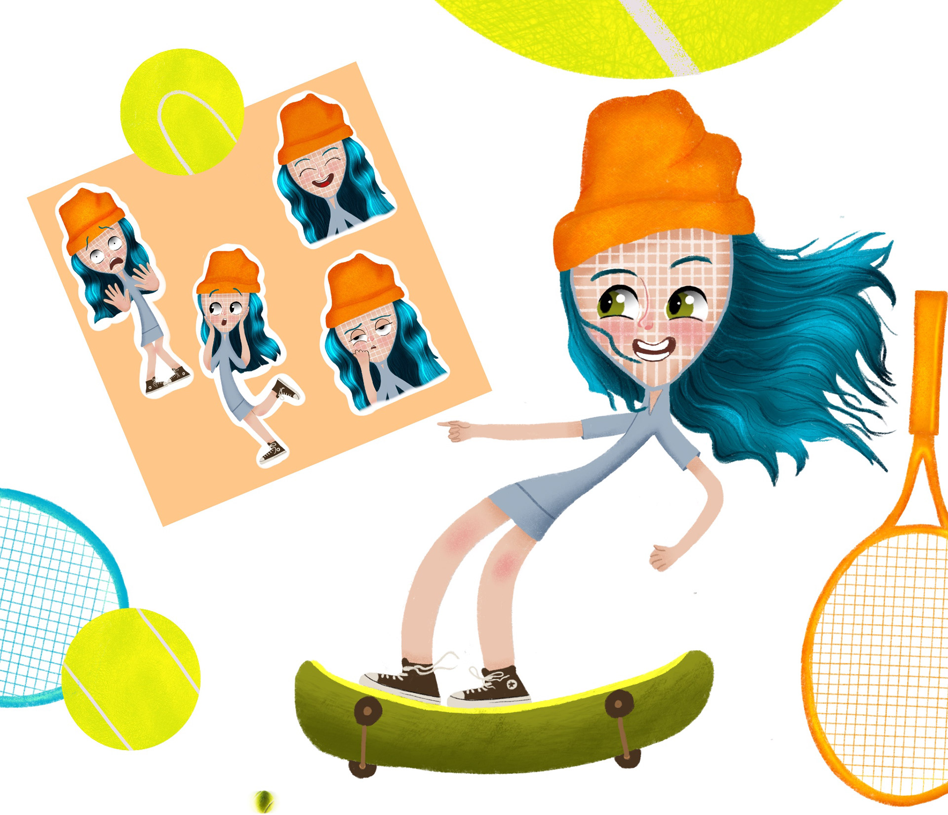 Brand character for sports store — Изображение №4 — Иллюстрация, Маркетинг на Dprofile