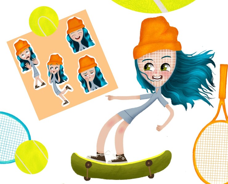 Brand character for sports store — Иллюстрация, Маркетинг на Dprofile