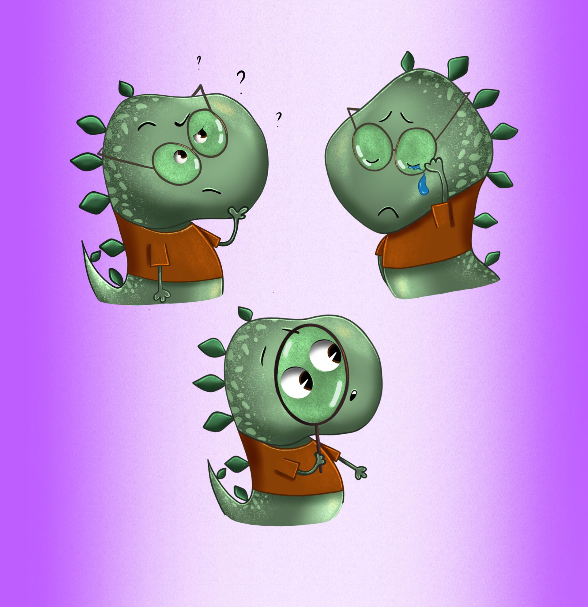 Character and sticker design. Dinosaur. — Изображение №5 — Иллюстрация, Маркетинг на Dprofile