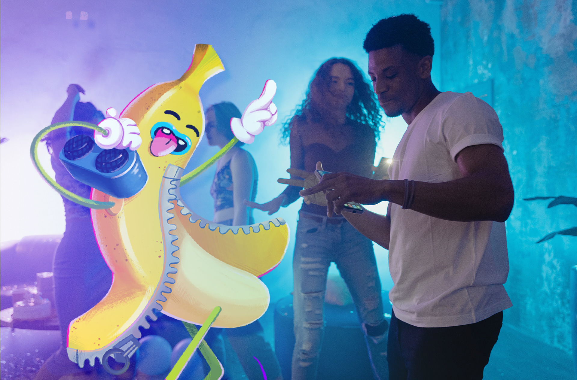 Banana Fun. Бренд-персонаж для ивент агенства — Изображение №9 — Брендинг, Иллюстрация на Dprofile