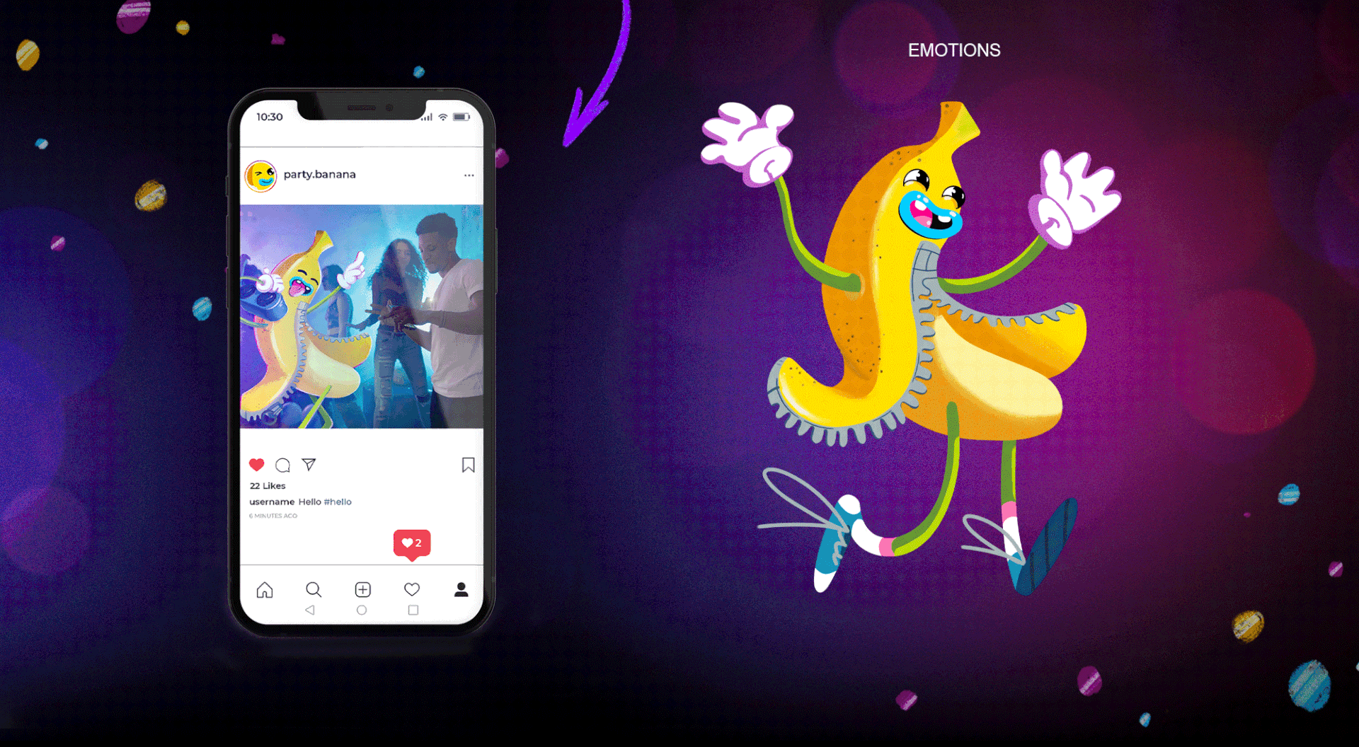 Banana Fun. Бренд-персонаж для ивент агенства — Изображение №10 — Брендинг, Иллюстрация на Dprofile