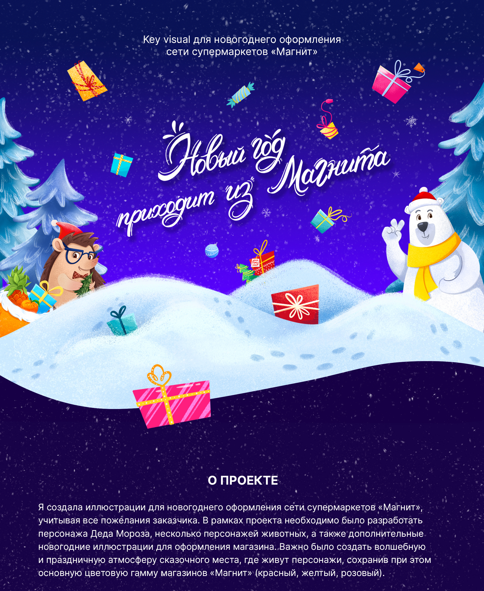 Key visual для оформления сети супермаркетов Магнит — Изображение №1 — Иллюстрация, Маркетинг на Dprofile