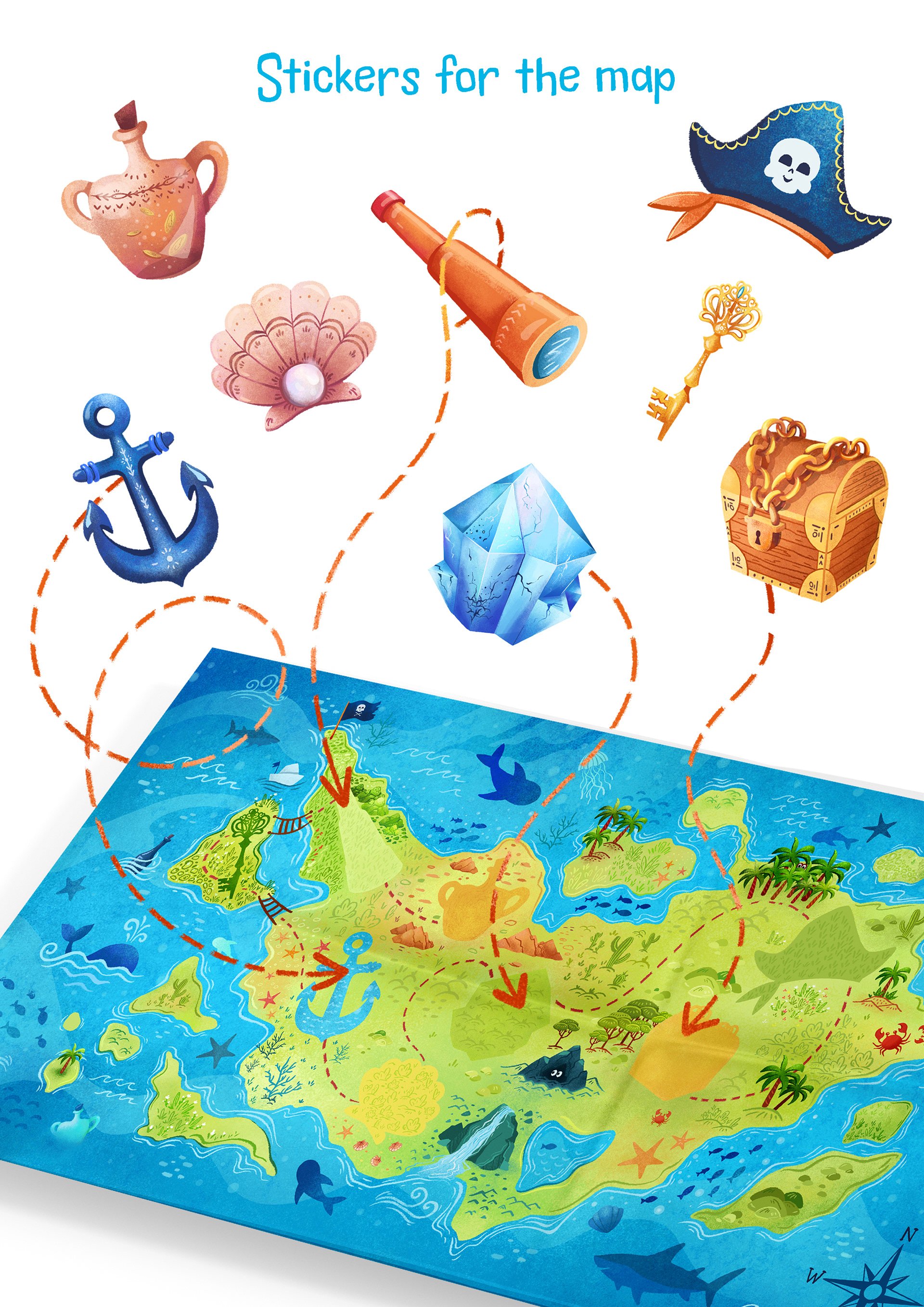 Island Adventure Children Game — Изображение №2 — Иллюстрация на Dprofile