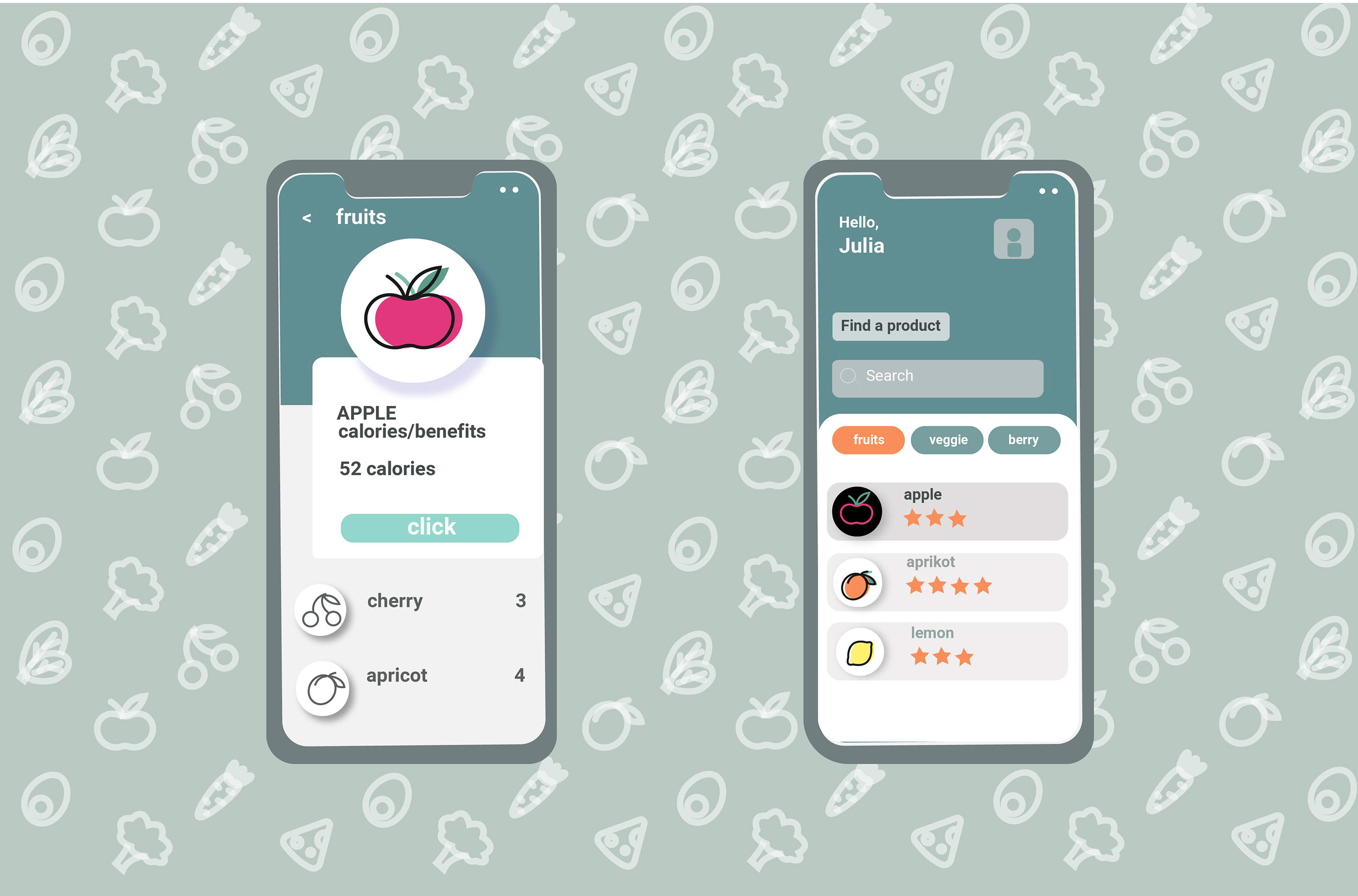 Healthy food line icons — Изображение №6 — Графика, Маркетинг на Dprofile