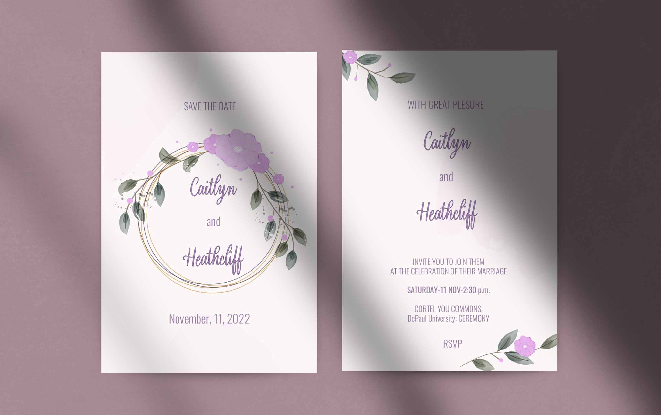 Приглашение на свадьбу в стиле "RUSTIC" — Изображение №5 — Графика, Маркетинг на Dprofile