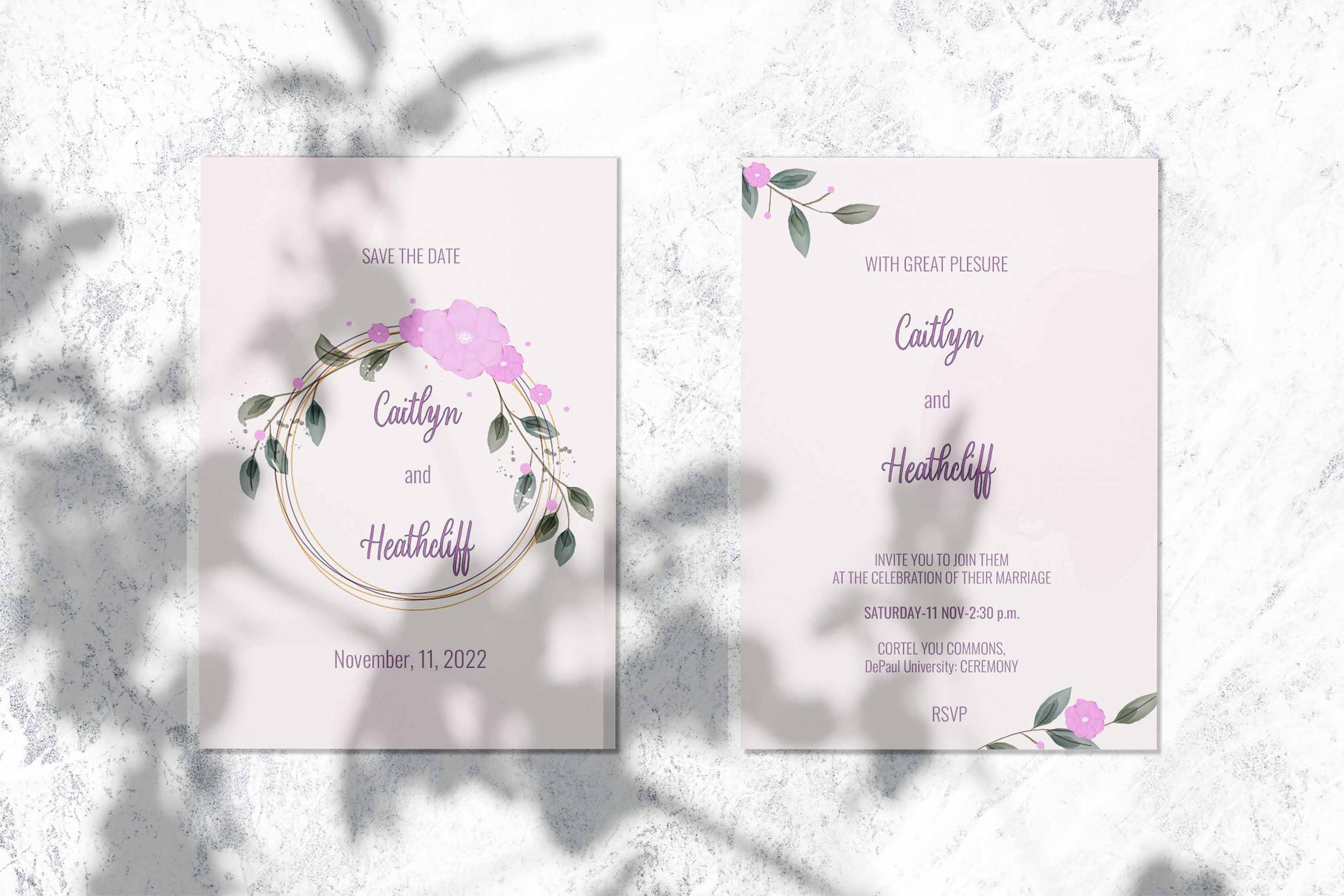 Приглашение на свадьбу в стиле "RUSTIC" — Изображение №2 — Графика, Маркетинг на Dprofile