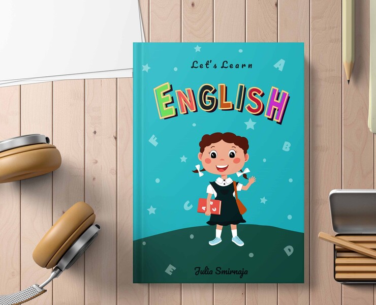 Дизайн обложки для книги "Let's learn English" — Иллюстрация, Графика на Dprofile
