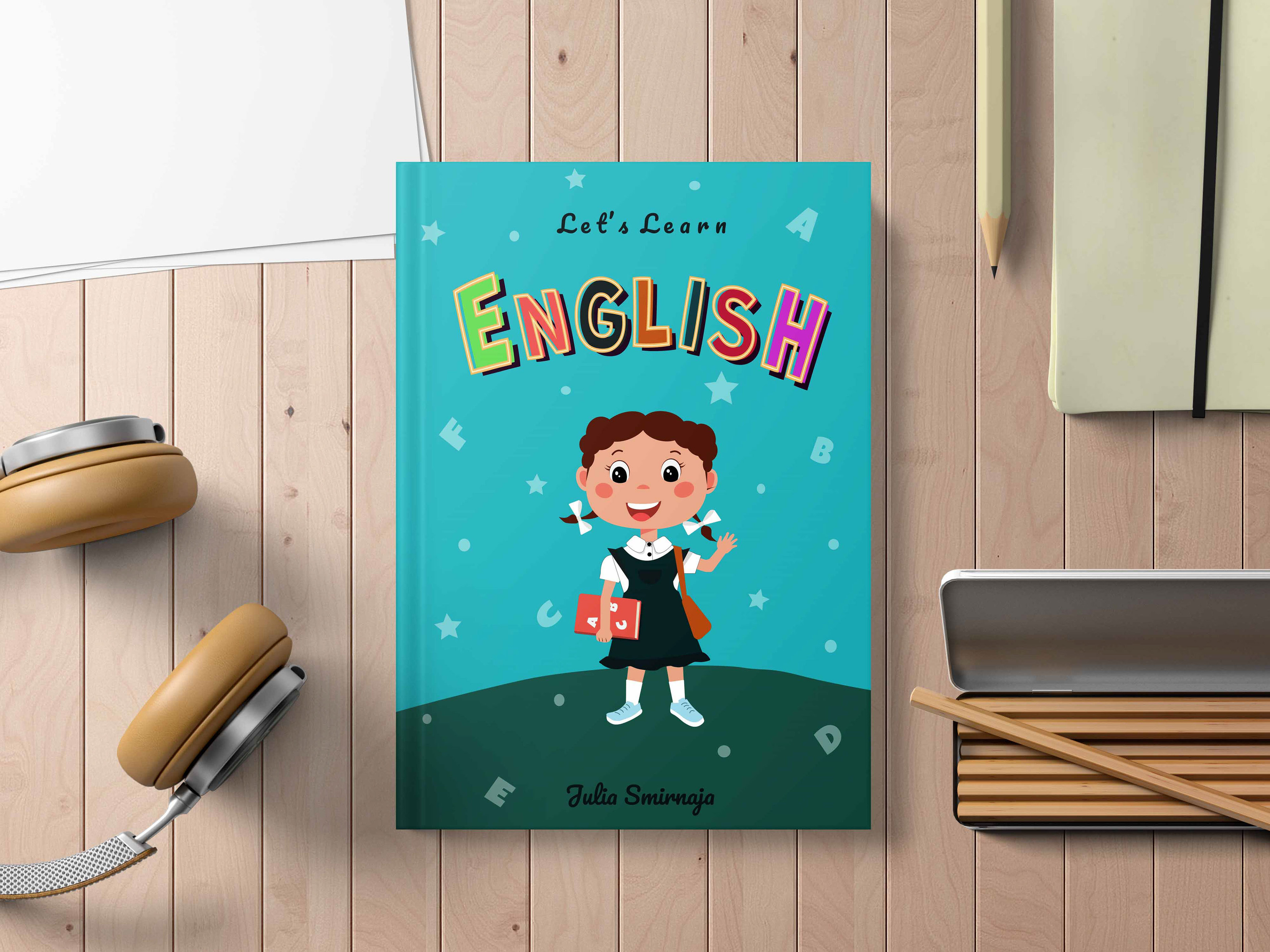 Дизайн обложки для книги "Let's learn English" — Изображение №3 — Иллюстрация, Графика на Dprofile