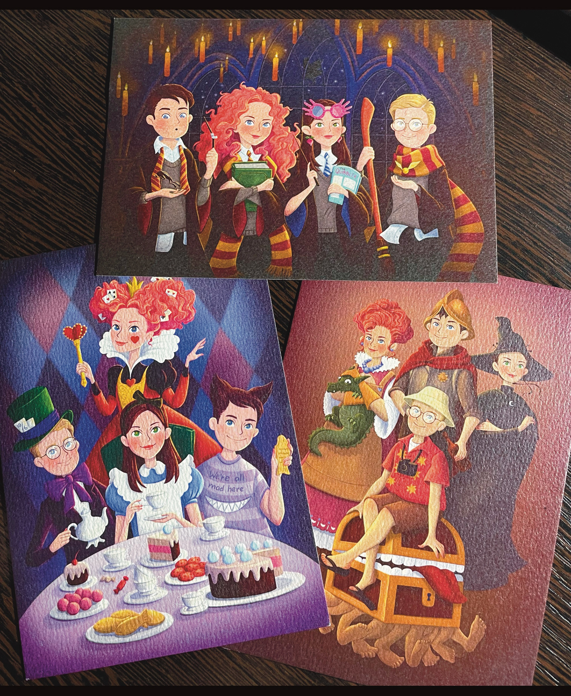 Postcards "BOOK UNIVERSES" — Изображение №13 — Иллюстрация на Dprofile