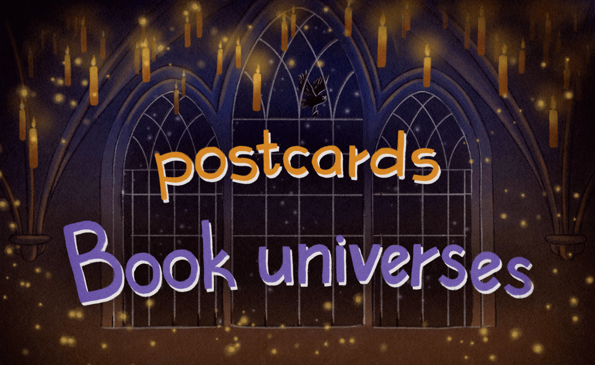 Postcards "BOOK UNIVERSES" — Изображение №1 — Иллюстрация на Dprofile