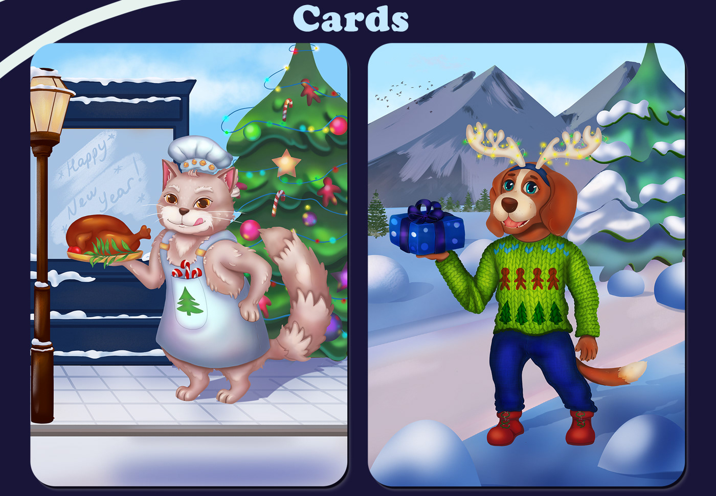 FestiveFun - настольная игра — Изображение №3 — Иллюстрация на Dprofile