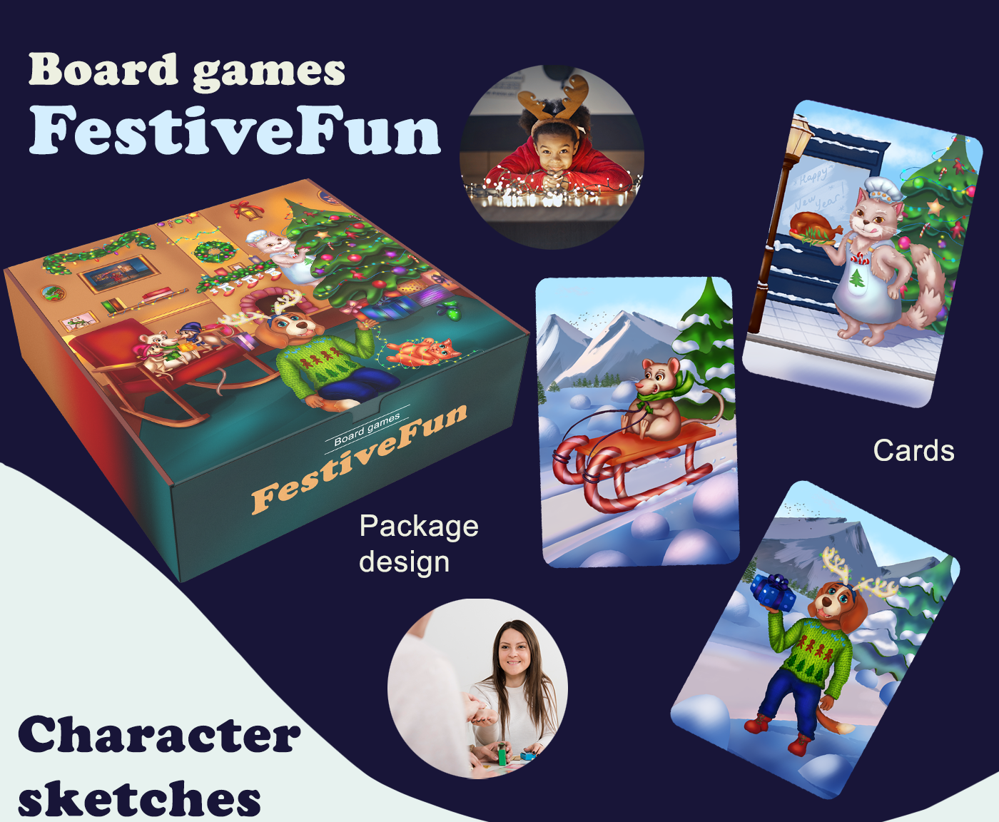 FestiveFun - настольная игра — Изображение №1 — Иллюстрация на Dprofile