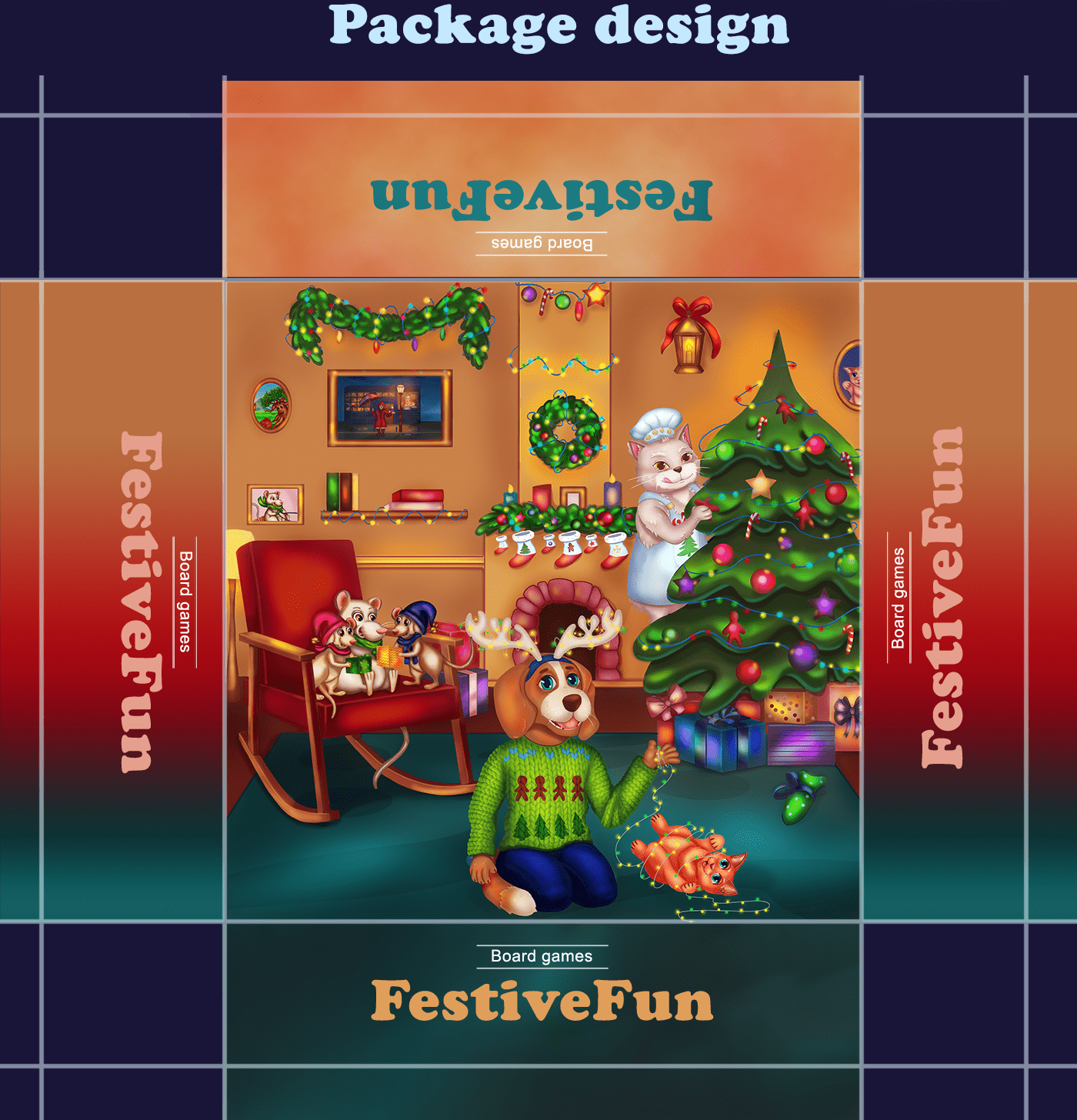 FestiveFun - настольная игра — Изображение №6 — Иллюстрация на Dprofile