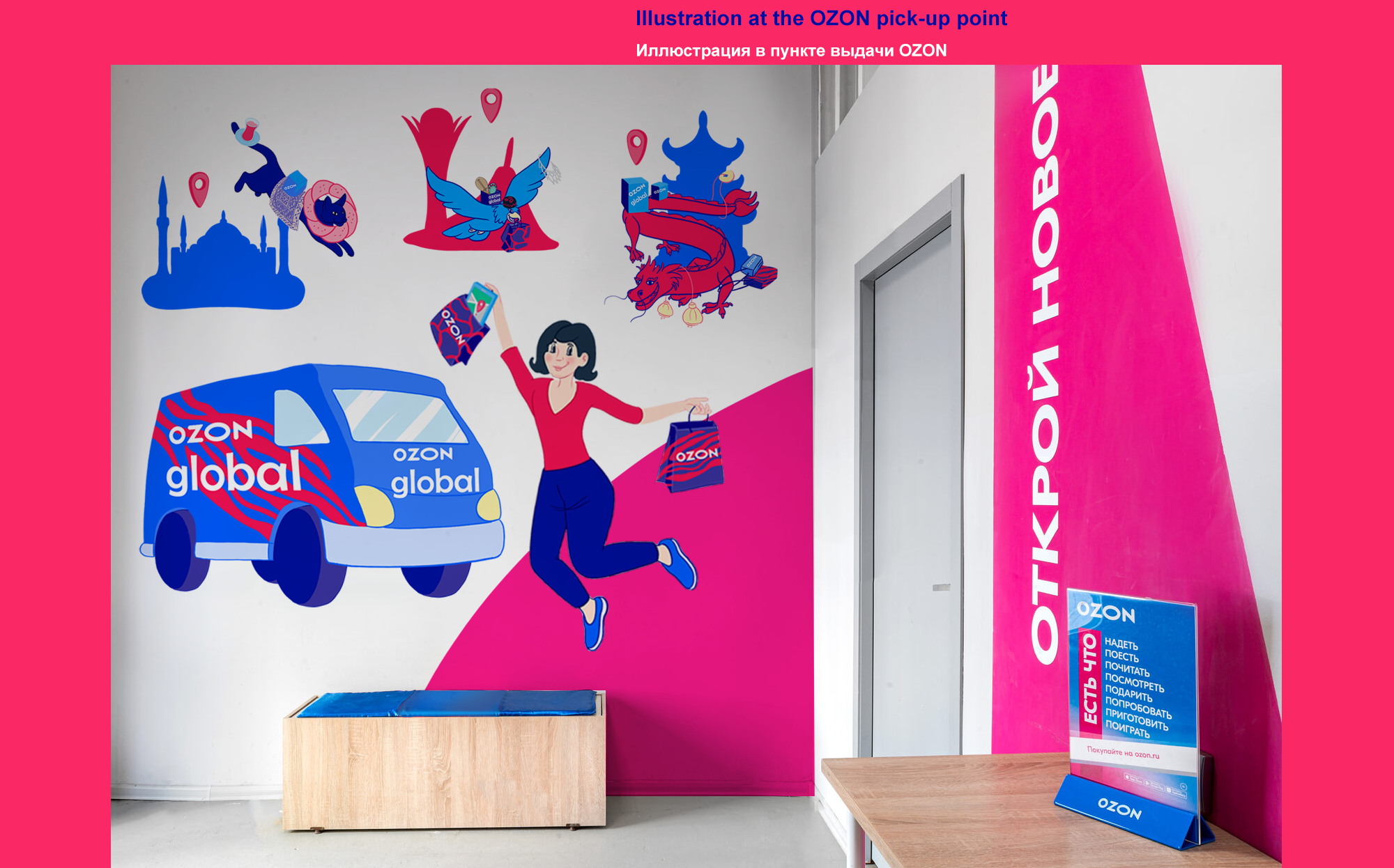 ILLUSTRATIONS FOR THE OZON GLOBAL OZON BALLON — Изображение №8 — Брендинг, Иллюстрация на Dprofile