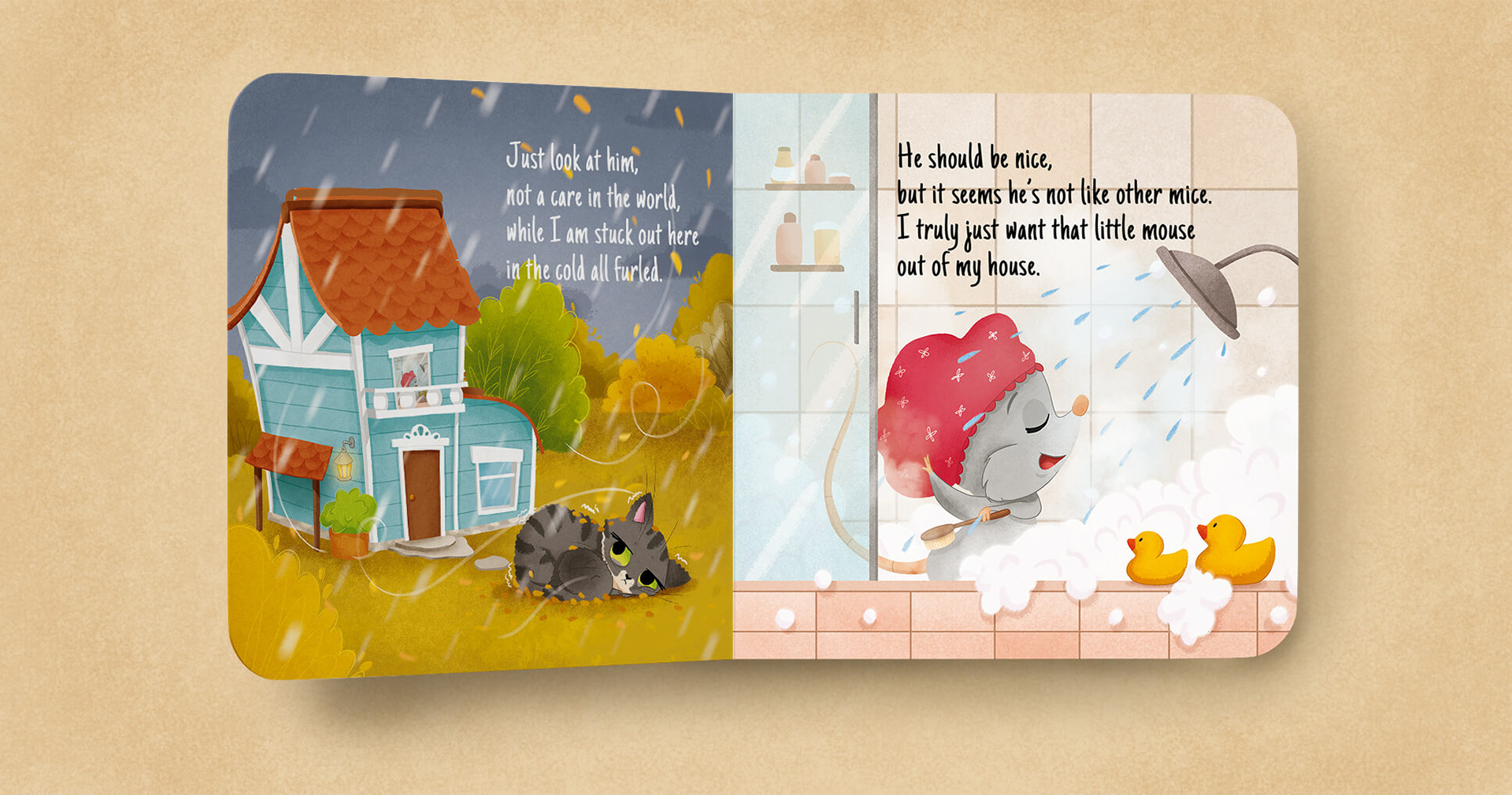 The Little Mouse in My House - Picture book — Изображение №7 — Иллюстрация, Графика на Dprofile