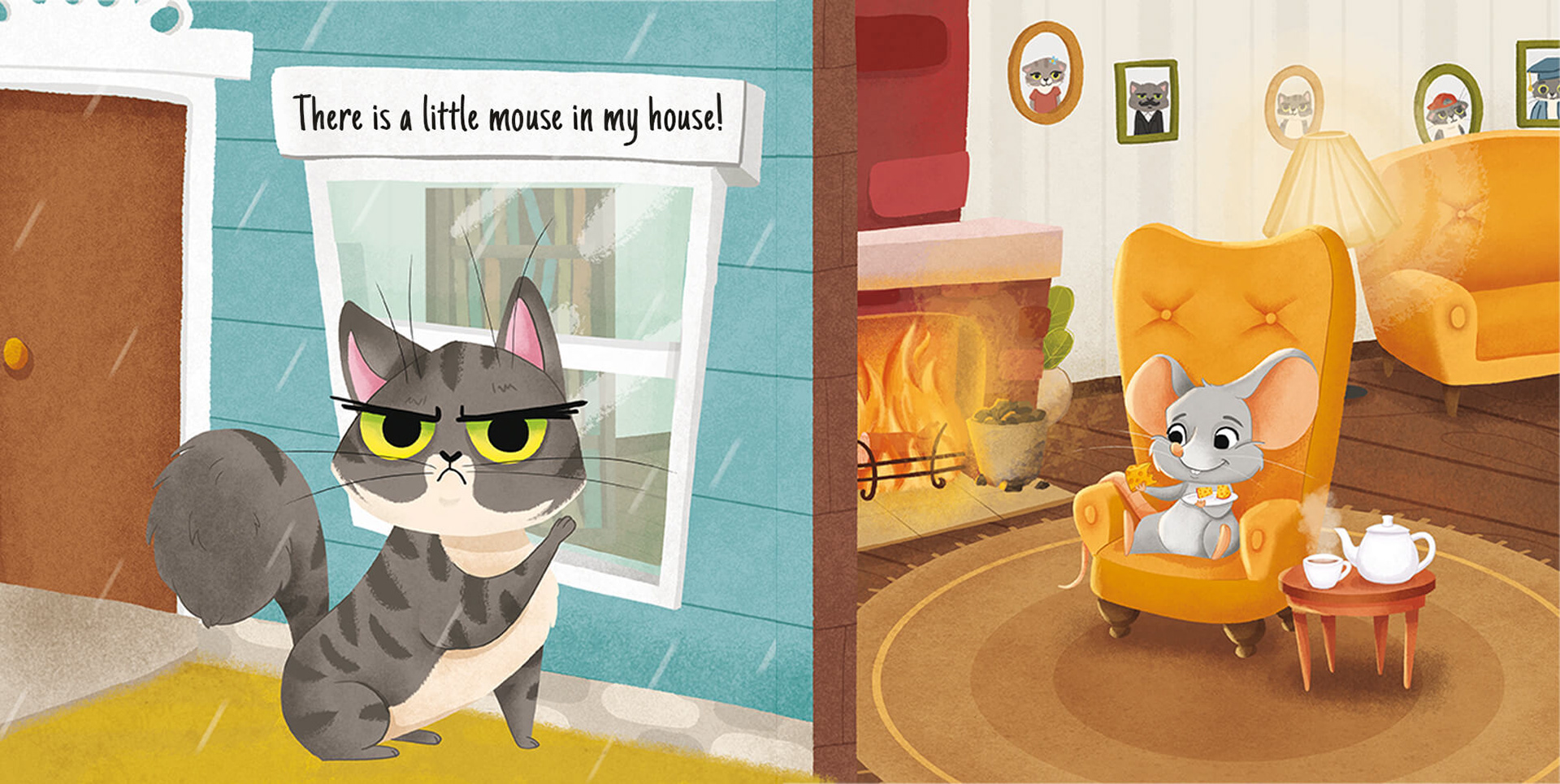The Little Mouse in My House - Picture book — Изображение №4 — Иллюстрация, Графика на Dprofile