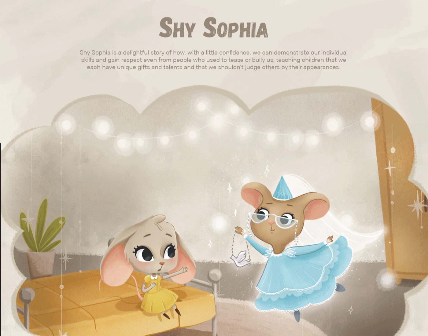 "Shy Sophia" Character design and illustrations — Изображение №1 — Иллюстрация, Графика на Dprofile