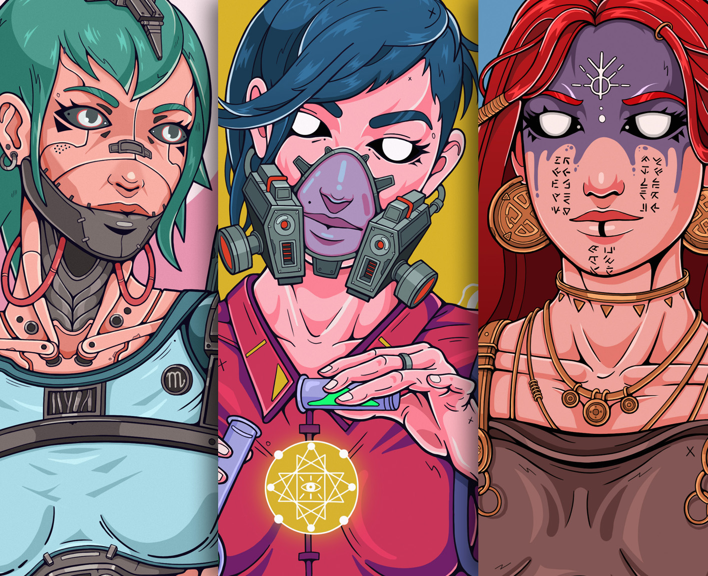 Серия иллюстраций для GHOST SINDICATE — Изображение №1 — Иллюстрация, Графика на Dprofile