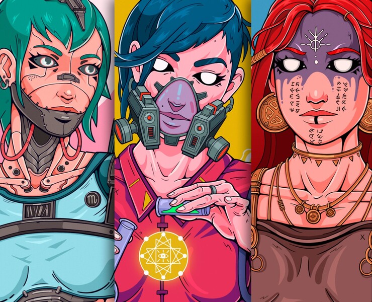 Серия иллюстраций для GHOST SINDICATE — Иллюстрация, Графика на Dprofile