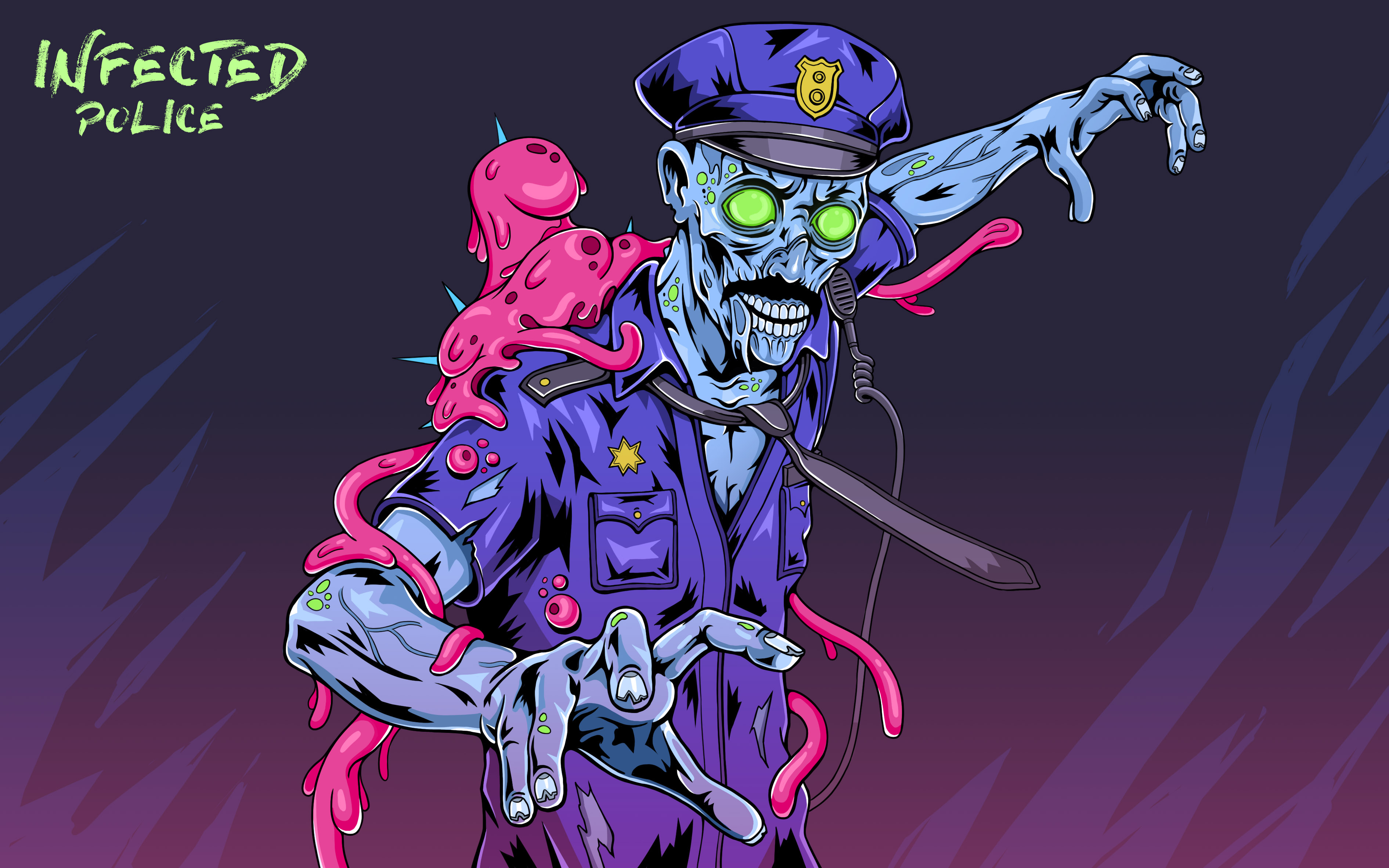 INFECTED POLICE — Изображение №8 — Иллюстрация на Dprofile