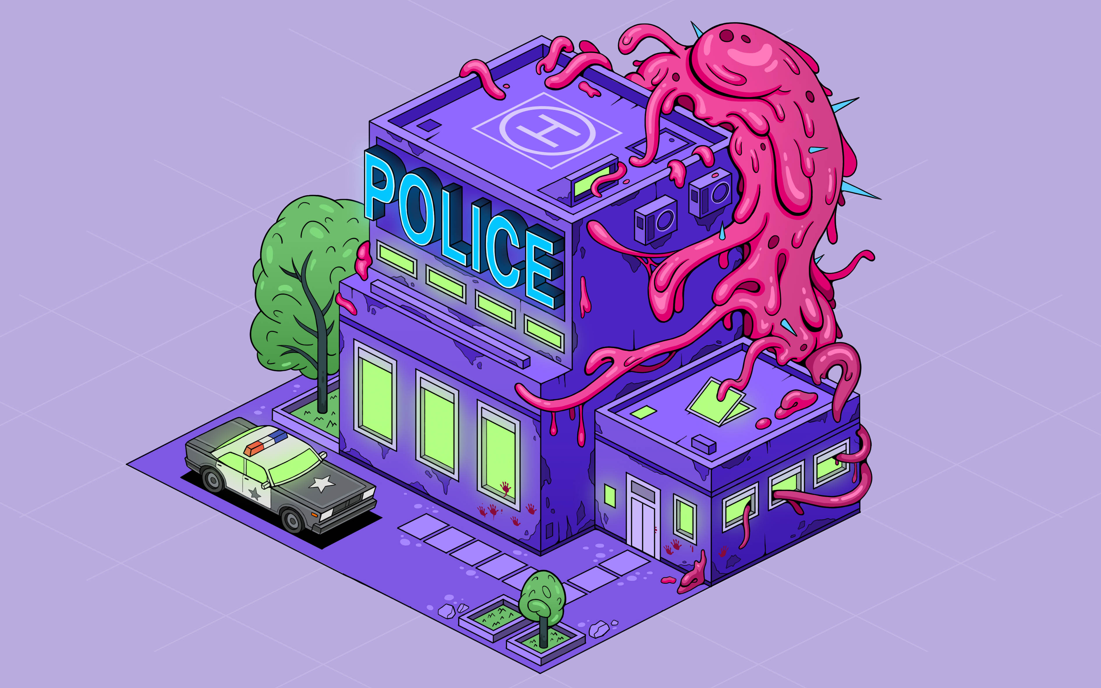 INFECTED POLICE — Изображение №3 — Иллюстрация на Dprofile