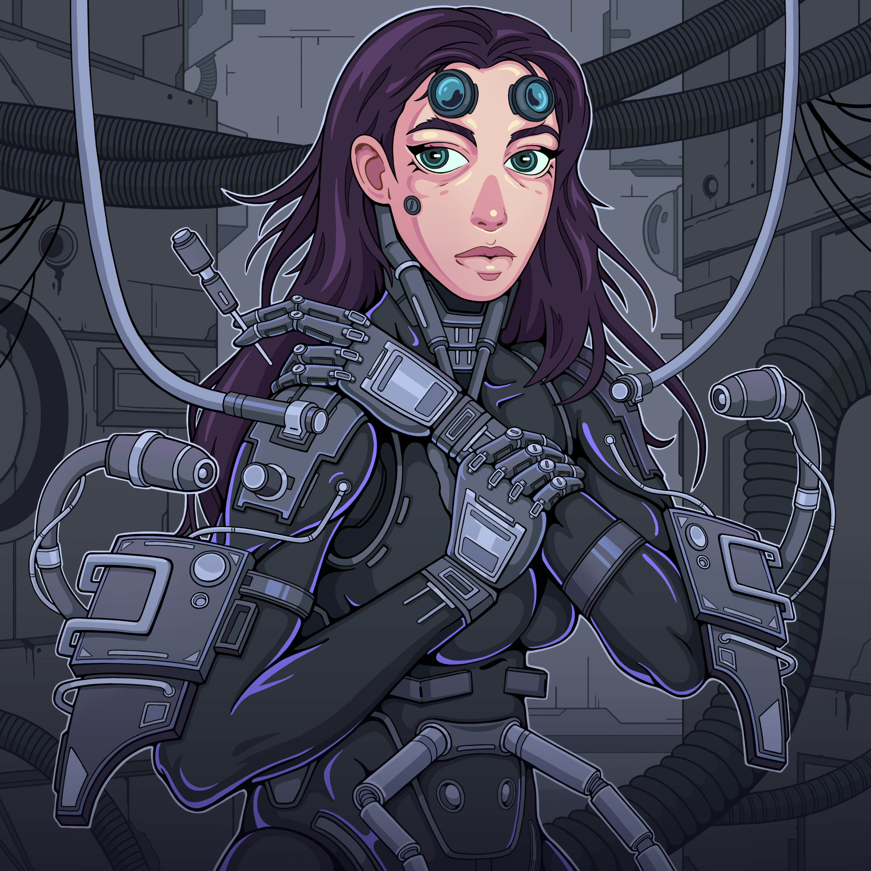 LACERTA. Иллюстрация для Ghost Syndicate — Изображение №5 — Иллюстрация на Dprofile