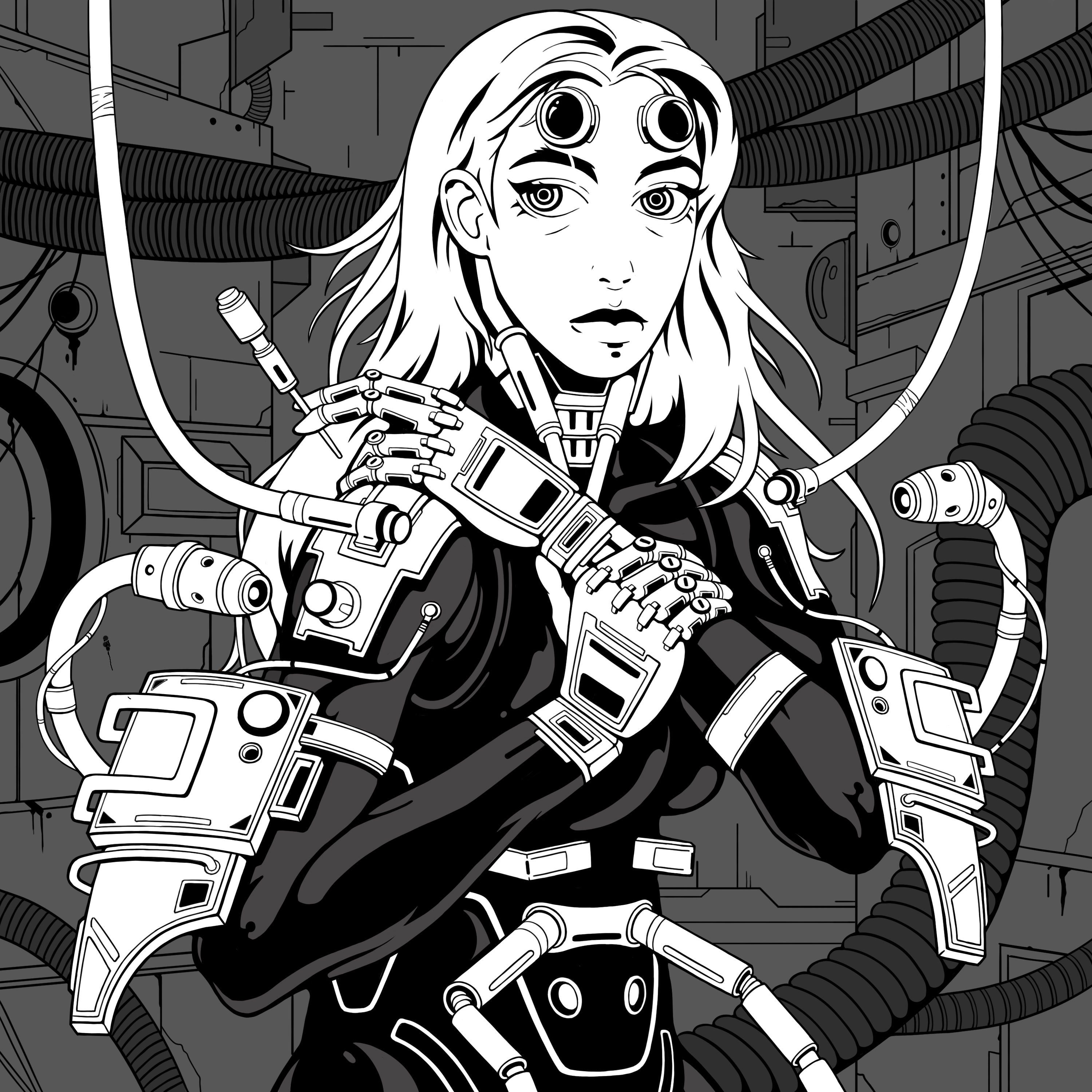 LACERTA. Иллюстрация для Ghost Syndicate — Изображение №7 — Иллюстрация на Dprofile
