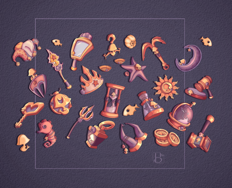 Mermay Tarot Props — Иллюстрация, Графика на Dprofile
