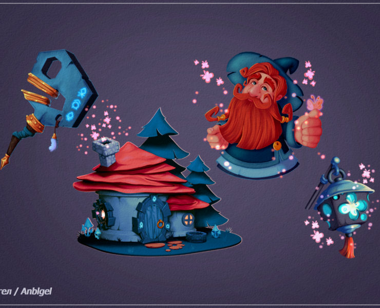 Dwarf wizard's set — Иллюстрация на Dprofile