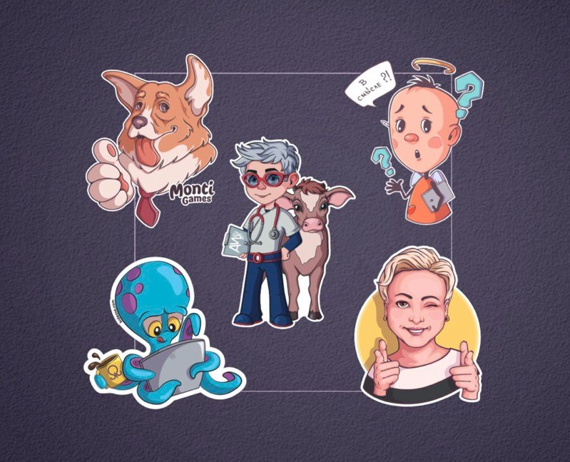 Sticker packs — Иллюстрация, Графика на Dprofile