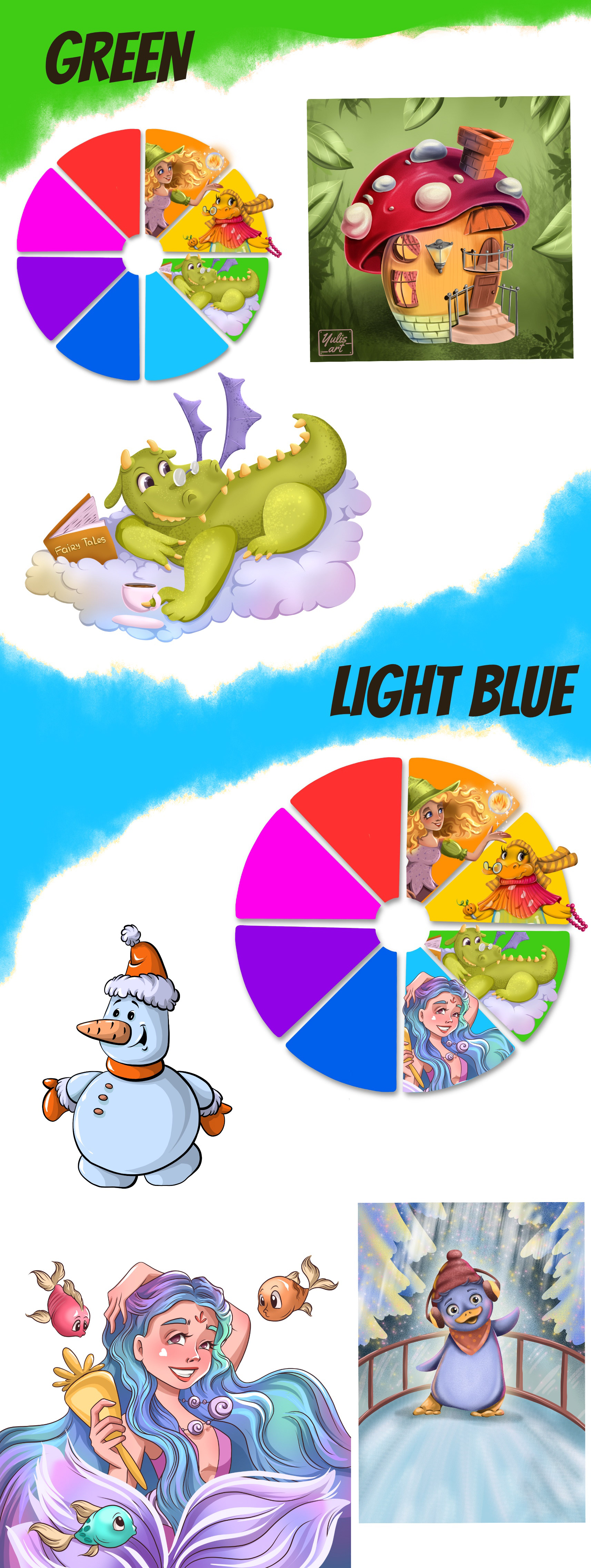 Color wheel challenge — Изображение №3 — Иллюстрация на Dprofile
