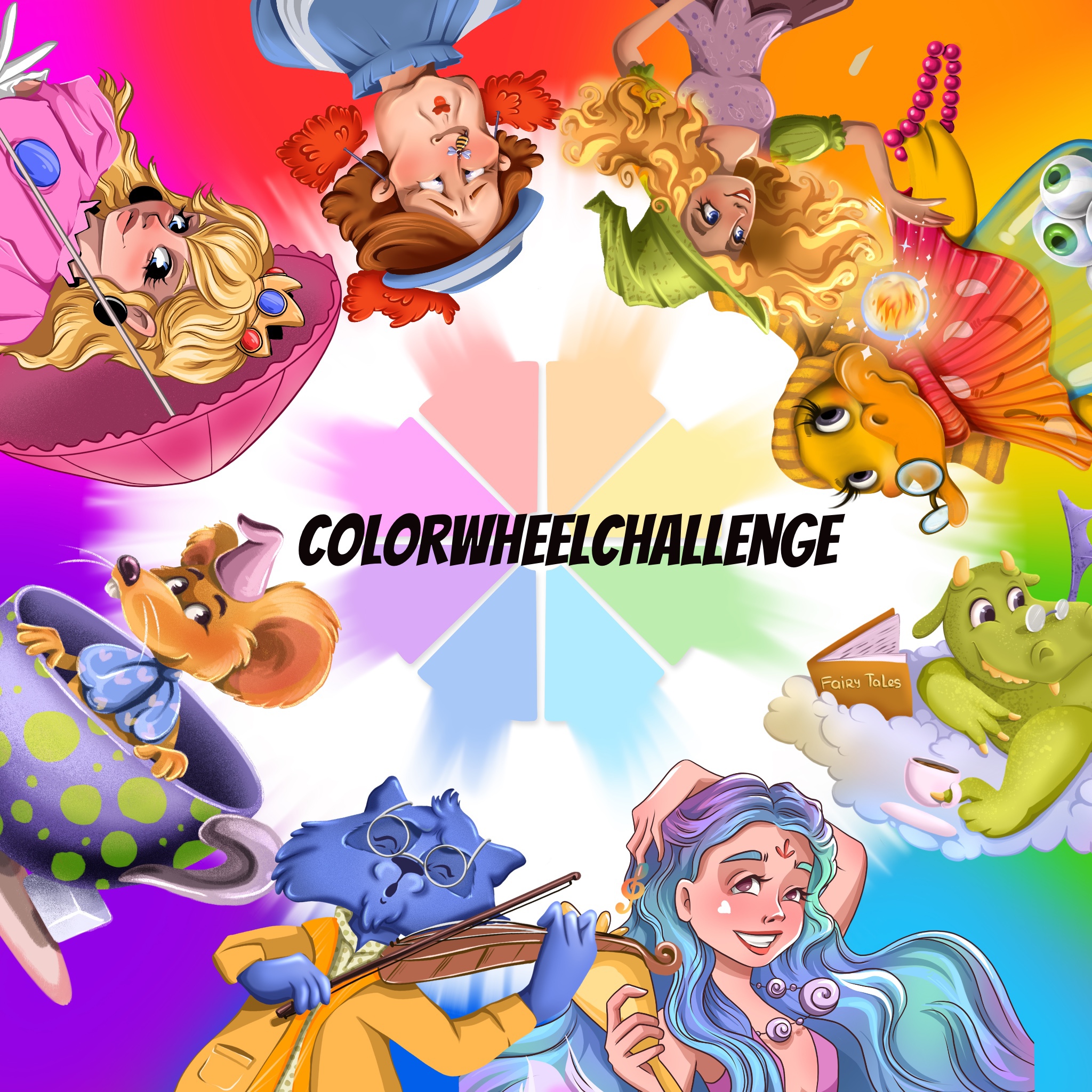 Color wheel challenge — Изображение №1 — Иллюстрация на Dprofile