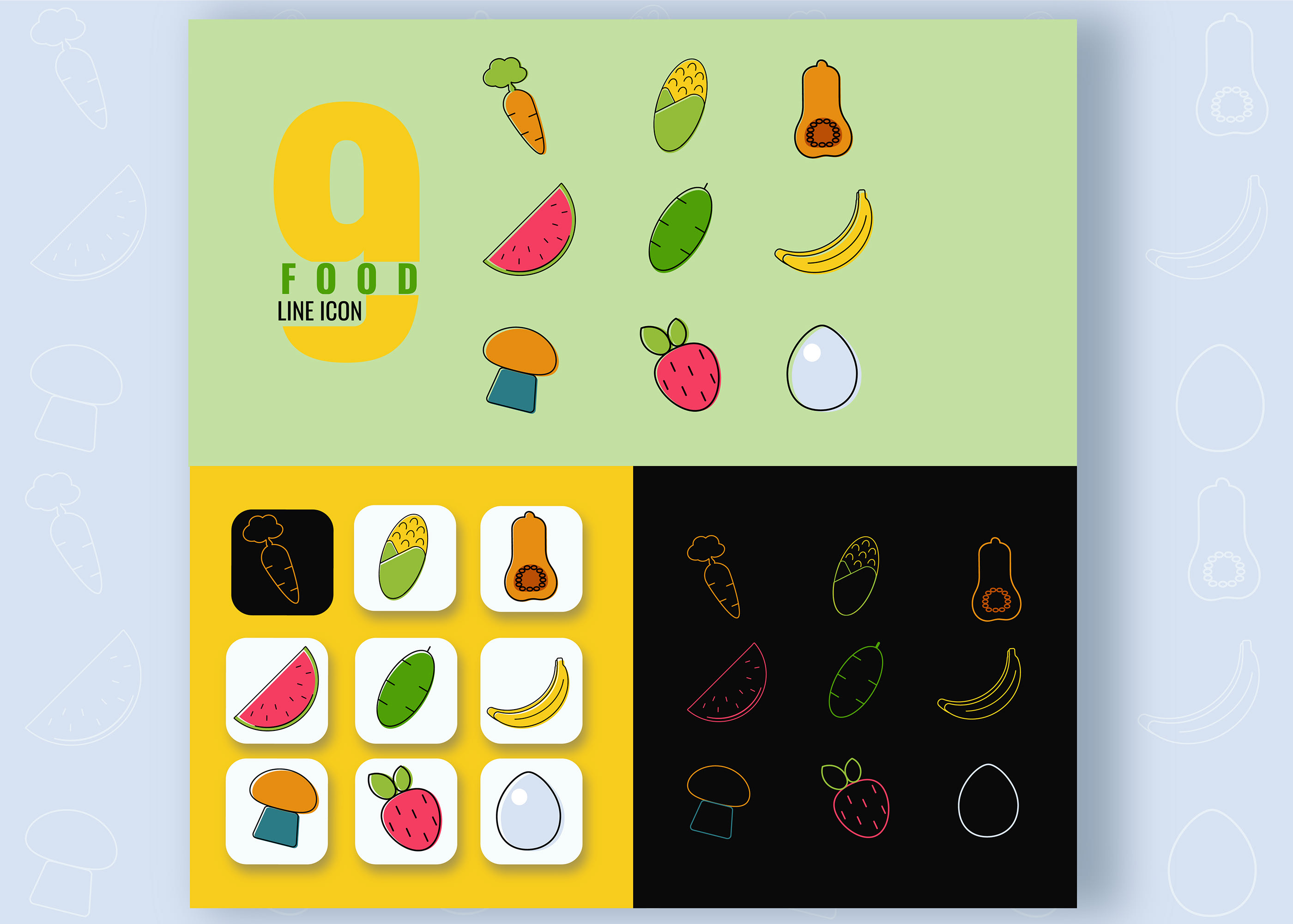 9 food line icon — Изображение №2 — Графика на Dprofile