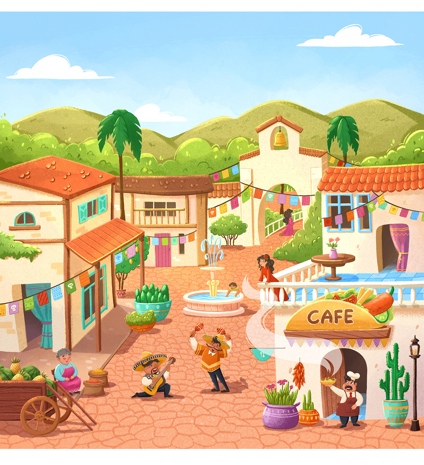 Food Travel Box. Cooking boxes delivery. Packaging. — Изображение №4 — Иллюстрация на Dprofile