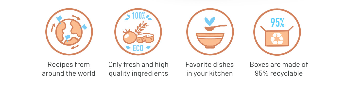 Food Travel Box. Cooking boxes delivery. Packaging. — Изображение №10 — Иллюстрация на Dprofile