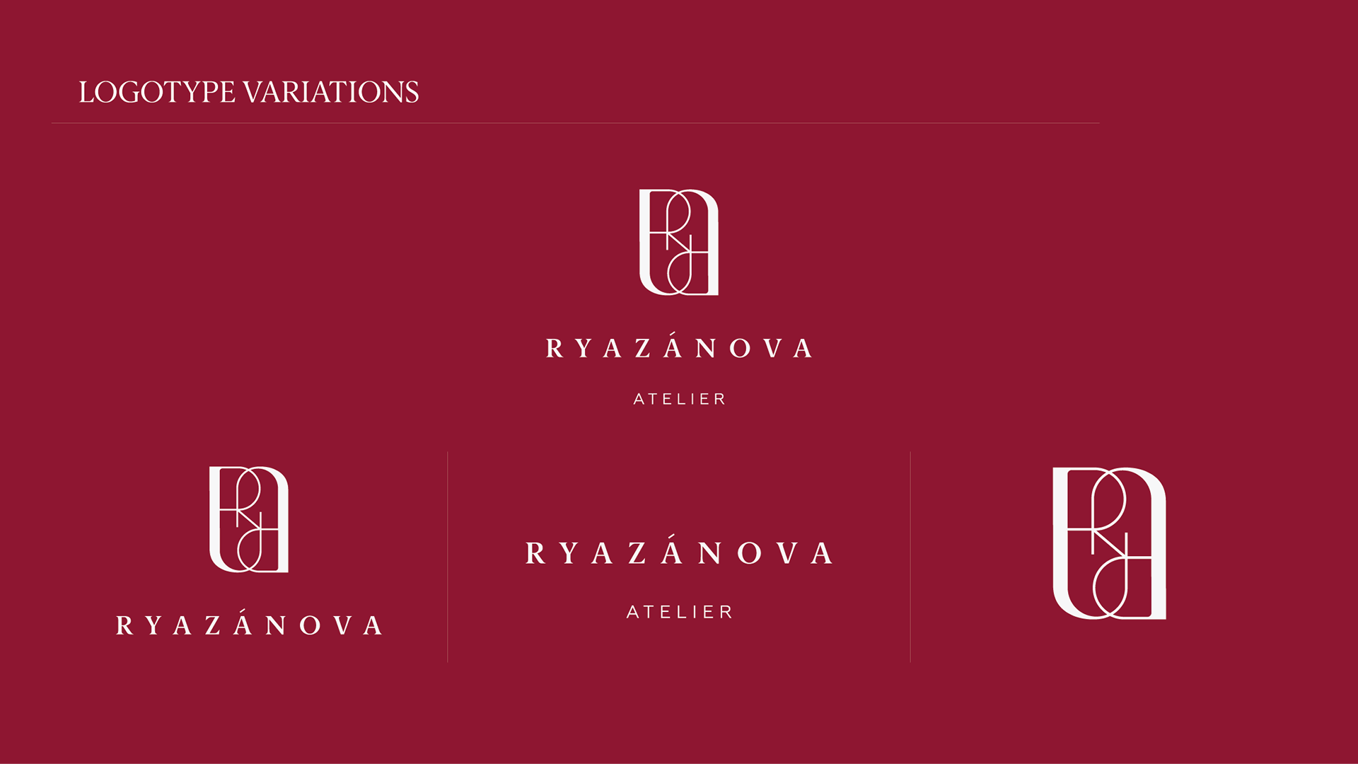 RYAZА́NOVA ATELIER | REBRANDING — Изображение №6 — Брендинг на Dprofile