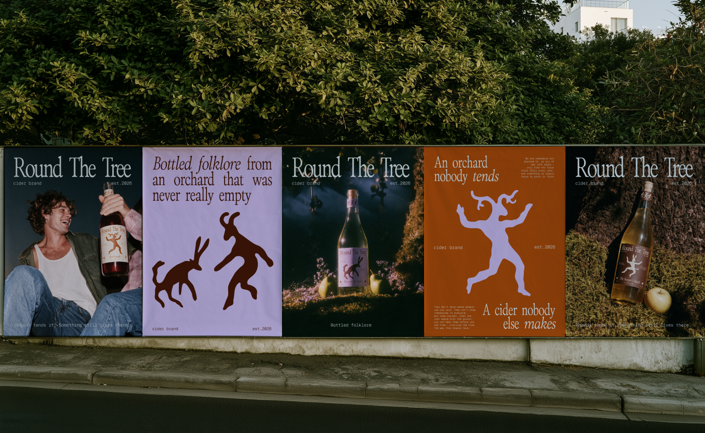 Round The Tree | Фирменный стиль и упаковка бренда сидра — Изображение №11 — Брендинг на Dprofile